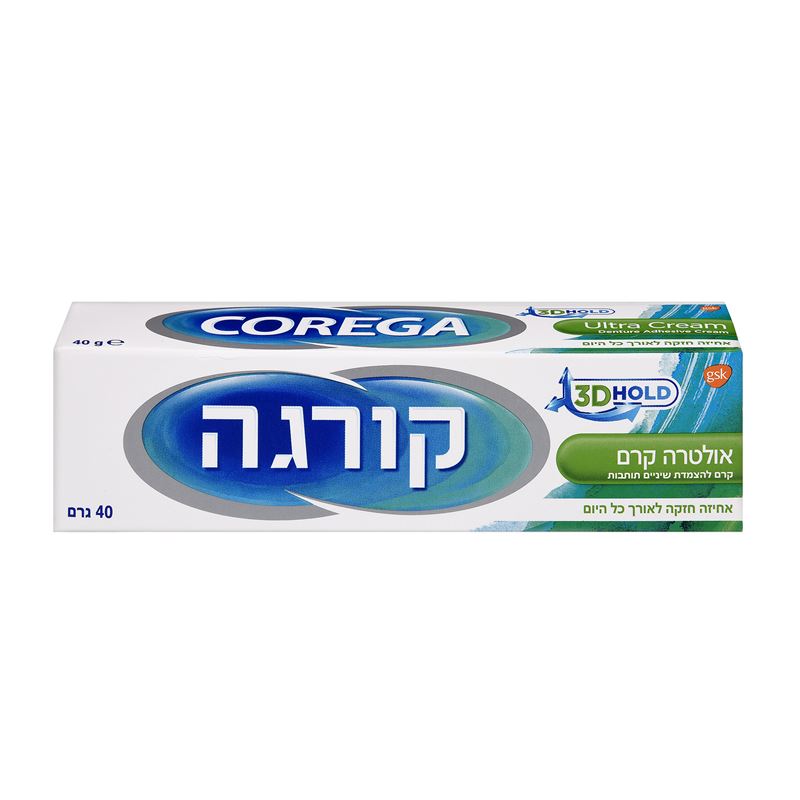 אולטרה קרם מצמיד שיניים תותבות לחניכיים