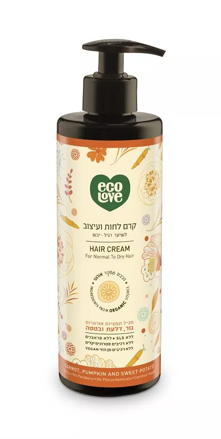 ecolove קרםלחות ועיצוב לשיער רגיל- יבש