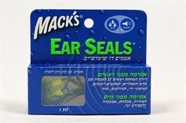 MACKS   אטמי מים/רעש+שרוך אקופארם - ecopharm