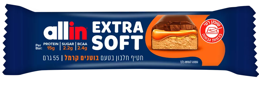 חטיף חלון טעם בוטנים קרמל ‎ALLIN‎ ‎SOFT‎ ‎PEANUT‎ ‎CARAMEL