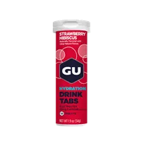 GU HYDRATION טבליות להכנת משקה איזוטוני בטעם תות היביסקוס אקופארם - ecopharm