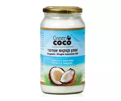 שמן קוקוס אורגני 1 ליטר גרין קוקו אקופארם - ecopharm