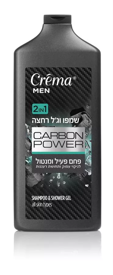 קרמה מן שמפו וג'ל רחצה 2in1 קרבון פאוור