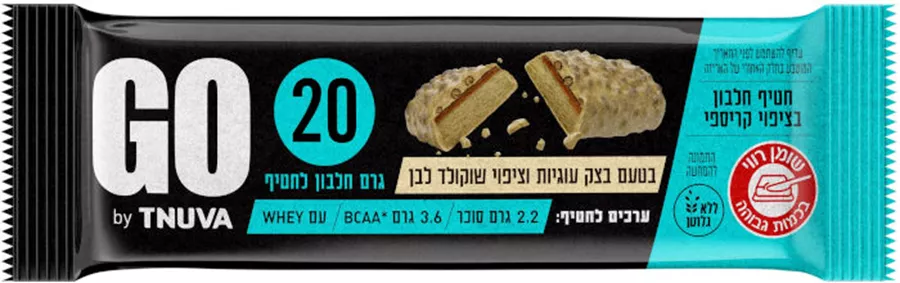 חטיף חלבון בטעם עוגיות‎ ‎20‎ ‎גרם