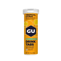 GU HYDRATION טבליות להכנת משקה איזוטוני בטעם פירות הדר טרופיים אקופארם - ecopharm