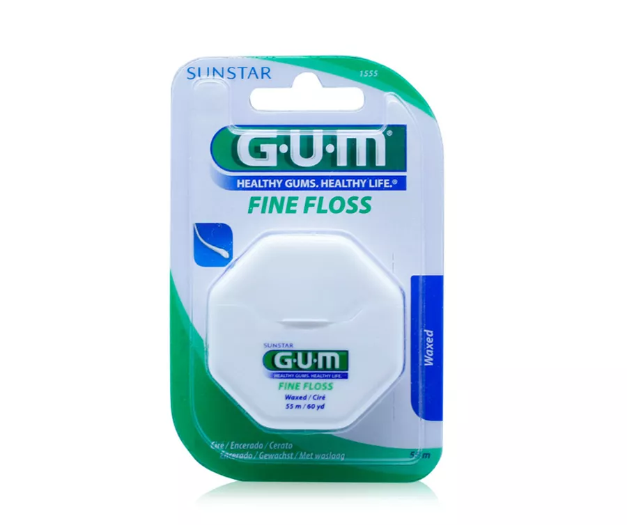 GUM חוט דנטלי עם שעווה